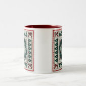 2 Couleurs Tasse croisée de point de Noël (Centre)