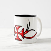 2 Couleurs Tasse croisée de Templar (Devant droit)