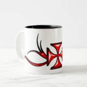 2 Couleurs Tasse croisée de Templar (Devant gauche)