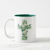 2 Couleurs Tasse croisée - fleurs d'hiver (Gauche)