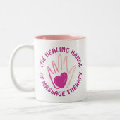 2 Couleurs Tasse curative de la TA de mains (Gauche)
