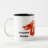 2 Couleurs Tasse customisée de professeur avec le dragon (Gauche)