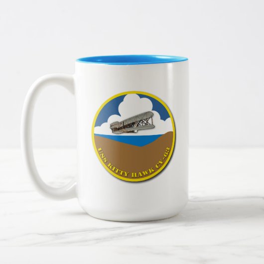 2 COULEURS TASSE CV-63 USS KITTY HAWK (Gauche)