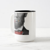 2 Couleurs Tasse d'Abe Lincoln de vampire (Devant gauche)