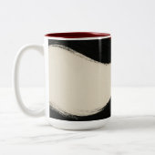 2 Couleurs Tasse d'accent à rayures abstraites modernes (Gauche)