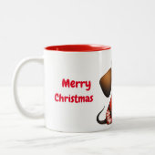 2 Couleurs Tasse Dachshund Animé (Gauche)