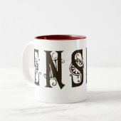 2 Couleurs Tasse d'acronymes d'ENSMB (Devant gauche)
