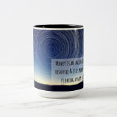 2 Couleurs Tasse d'affirmation d'argent (Centre)
