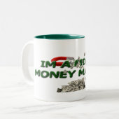 2 Couleurs Tasse d'aimant d'argent (Devant gauche)