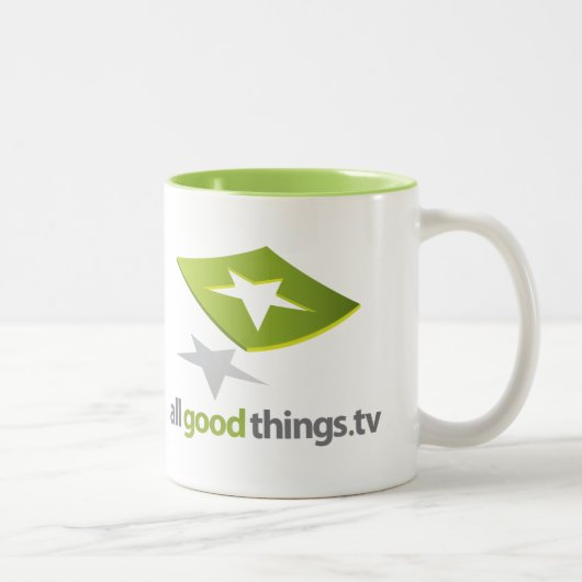 2 Couleurs Tasse d'AllGoodThings.TV (Droit)