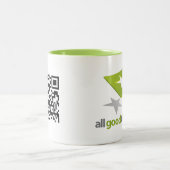 2 Couleurs Tasse d'AllGoodThings.TV (Centre)