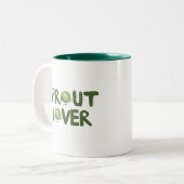 2 Couleurs Tasse d'amant de pousse (Devant gauche)