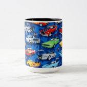 2 Couleurs Tasse d'amants de voiture de classiques de voiture (Centre)