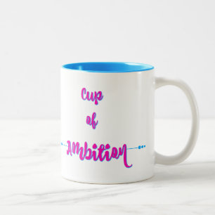 2 Couleurs Tasse d'ambition - rose