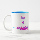 2 Couleurs Tasse d'ambition - rose (Gauche)