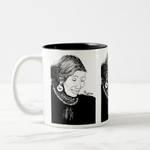 2 Couleurs Tasse Dame Indienne