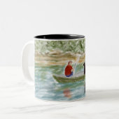 2 Couleurs Tasse d'amis de pêche (Devant gauche)