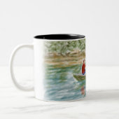 2 Couleurs Tasse d'amis de pêche (Gauche)
