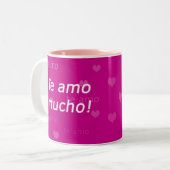 2 Couleurs Tasse d'AMO de Te (Devant gauche)