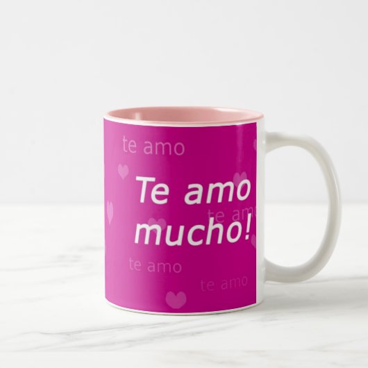 2 Couleurs Tasse d'AMO de Te (Droit)