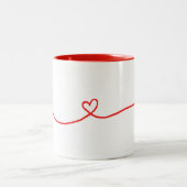 2 Couleurs Tasse d'amour (Centre)