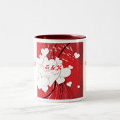 2 Couleurs Tasse d'amour - customisée (Centre)