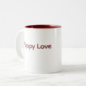 2 Couleurs Tasse d'amour de chiot (Devant gauche)