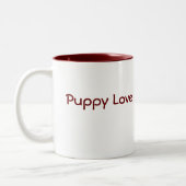 2 Couleurs Tasse d'amour de chiot (Gauche)