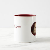 2 Couleurs Tasse d'amour de chiot (Centre)