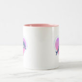 2 Couleurs Tasse d'amour de dauphin (Centre)