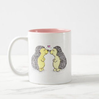 2 Couleurs Tasse d'amour de hérisson