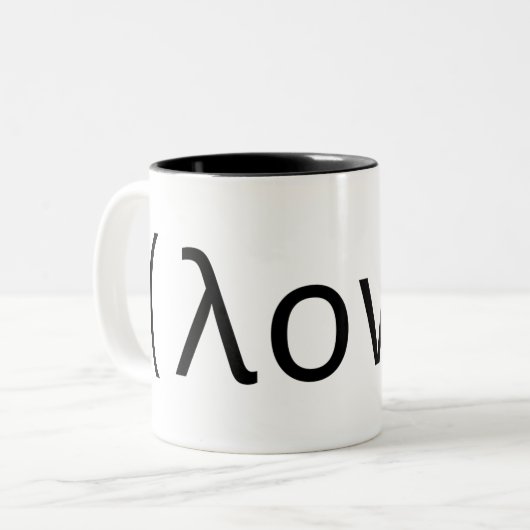 2 Couleurs Tasse d'amour de Lisp (Devant gauche)