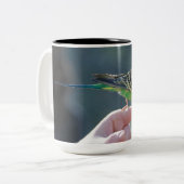 2 Couleurs Tasse d'amour de perruche (Devant gauche)