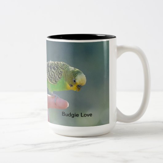 2 Couleurs Tasse d'amour de perruche (Droit)
