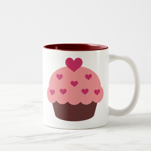 2 Couleurs Tasse d'amour de petit gâteau (Droit)
