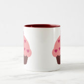 2 Couleurs Tasse d'amour de petit gâteau (Centre)