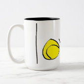 2 Couleurs Tasse d'amour de tennis (Gauche)