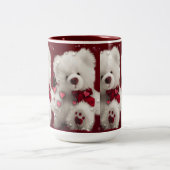 2 Couleurs Tasse d'amour de Valentine d'ours de nounours (Centre)