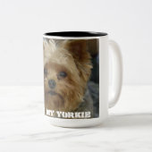 2 Couleurs Tasse d'amour de Yorkie (Devant droit)