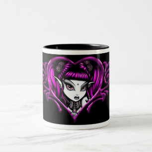 2 Couleurs Tasse d'amour du jour de Valentin de roses indien
