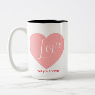 2 Couleurs Tasse d'amour – Vaisselle personnalisée romantique