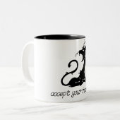 2 Couleurs Tasse d'amoureux des chats (Devant gauche)