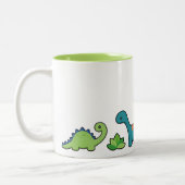 2 Couleurs Tasse d'amusement de dinosaure (Gauche)