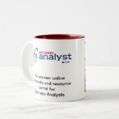 2 Couleurs Tasse d'analyste d'affaires d'analyse de processus (Devant gauche)