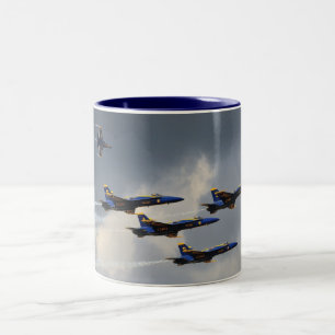 2 Couleurs Tasse d'anges bleus