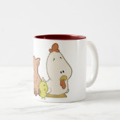 2 Couleurs Tasse d'animal de ferme (Devant droit)