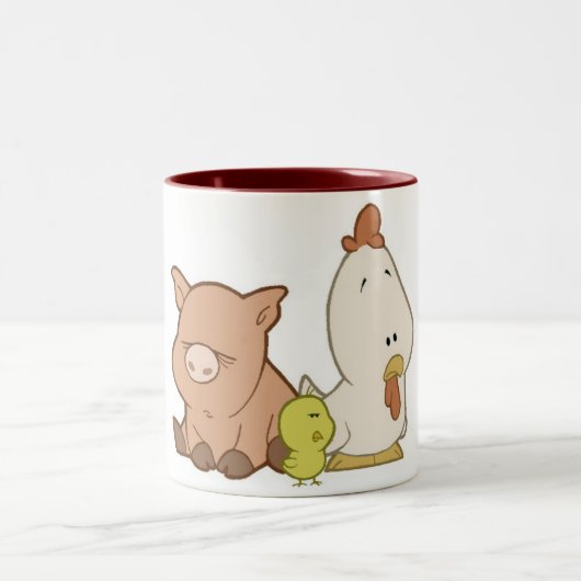 2 Couleurs Tasse d'animal de ferme (Centre)