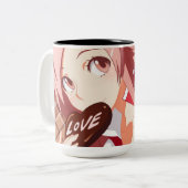 2 Couleurs Tasse d'Anime (Devant gauche)