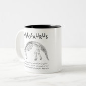 2 Couleurs Tasse d'Ankylosaurus (Devant gauche)