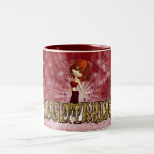2 Couleurs Tasse d'anniversaire de zodiaque de Sagittaire